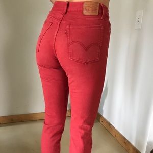 Red vintage Levi’s